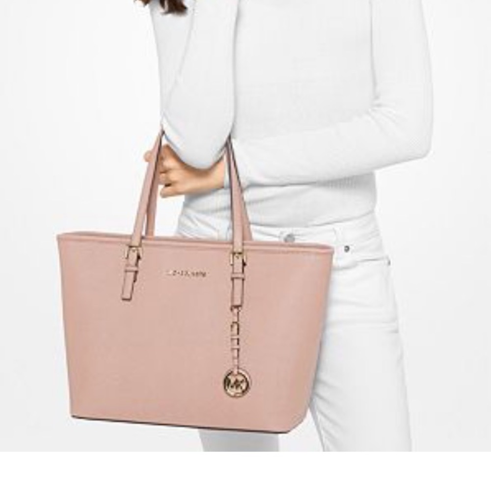 Jet set travel Salviano leather top zip tote bag